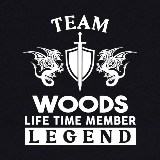 Woods Name T Shirt - Woods Life Time Member Legend Gift Item Tee by unendurableslemp118